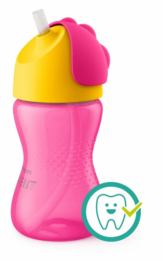 Hrneček s ohebným brčkem 300 ml Bendy dívka Philips AVENT