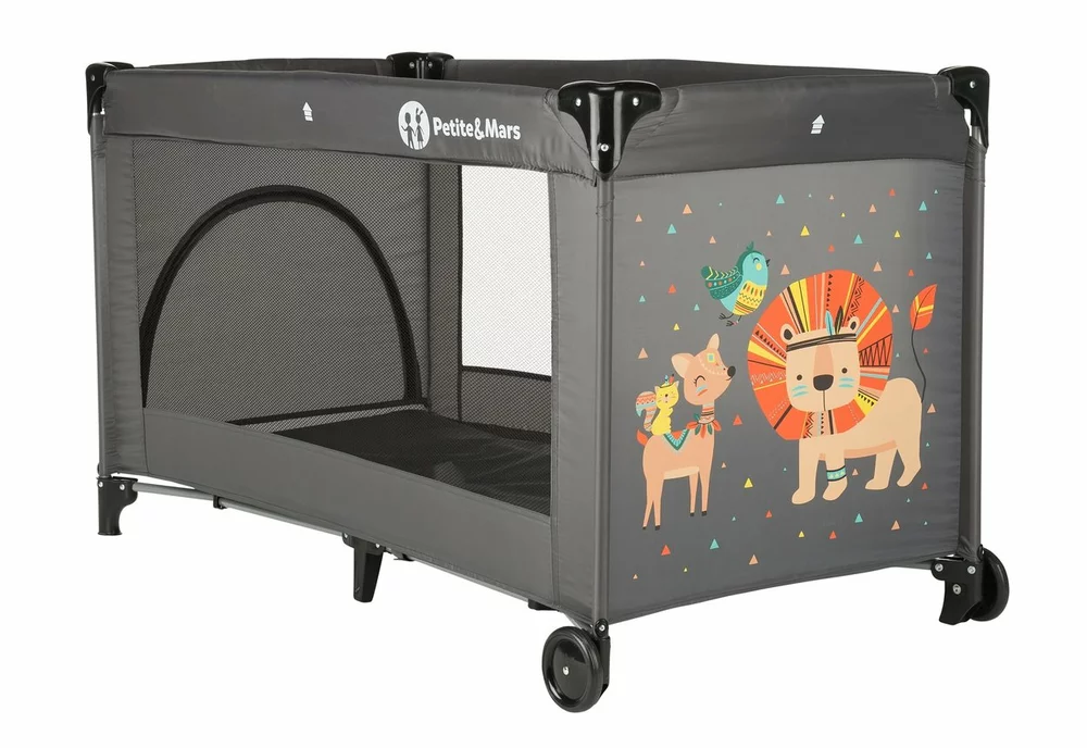 Cestovní postýlka Koot Lion Grey Petite&Mars