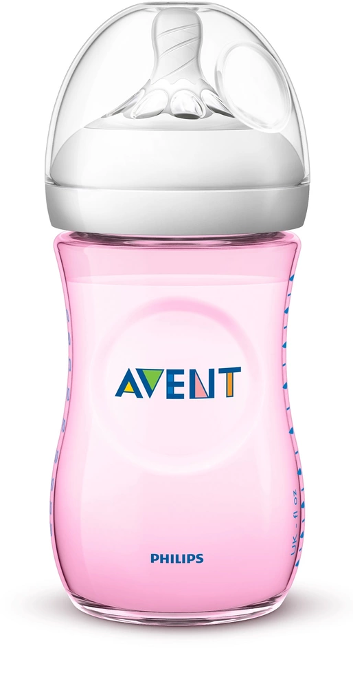 Láhev Natural Philips Avent 260 ml, 1 ks růžová