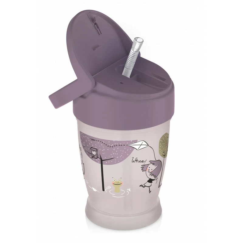 LOVI Hrníček se slámkou LOVELY JUNIOR 250 ml girl