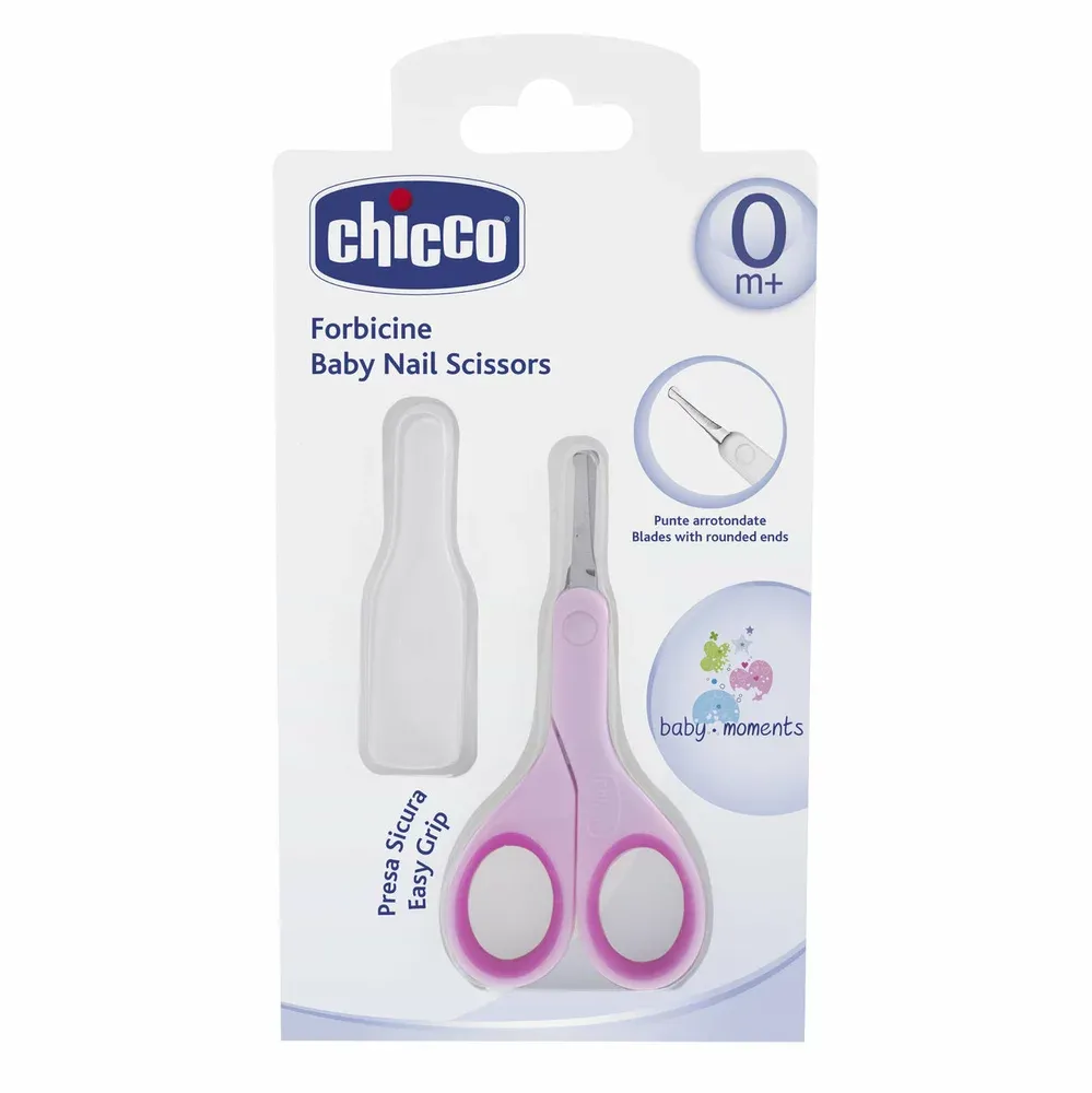 Nůžky s kulatou špičkou - růžové Chicco