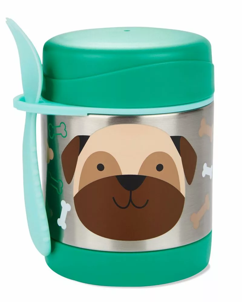 SKIP HOP Zoo Termoska na jídlo se lžičko/vidličkou Mopslík 325 ml, 12m+
