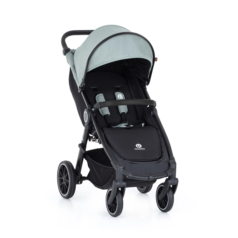 PETITE&MARS Kočárek sportovní Street+ RWS Black Iron Green Complete
