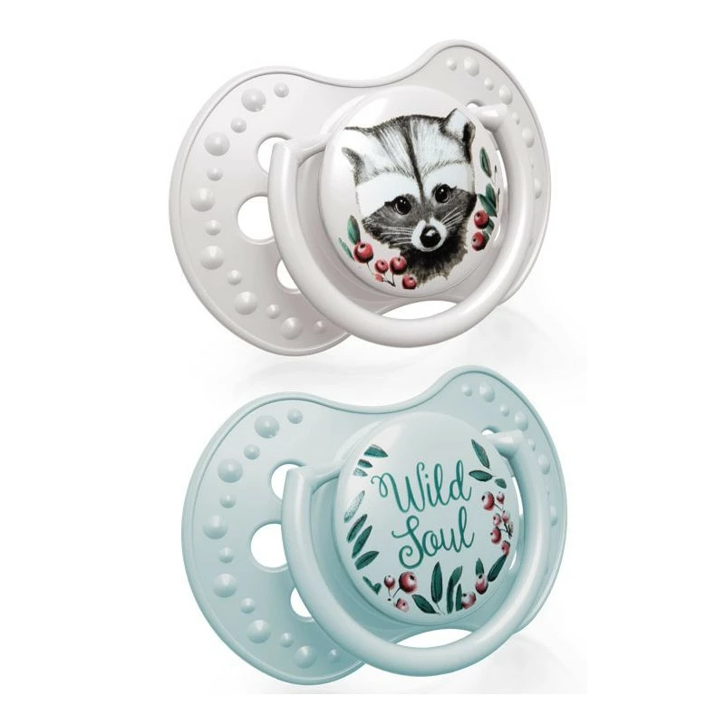 LOVI Dudlík silikonový dynamický WILD SOUL 3-6m 2ks boy