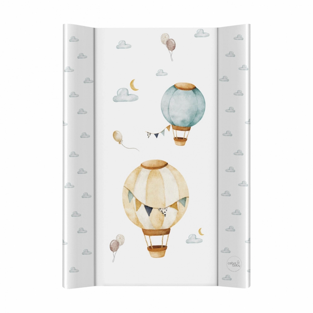 CEBA Podložka přebalovací 2-hranná s pevnou deskou 50 x 70 cm Basic Balloons