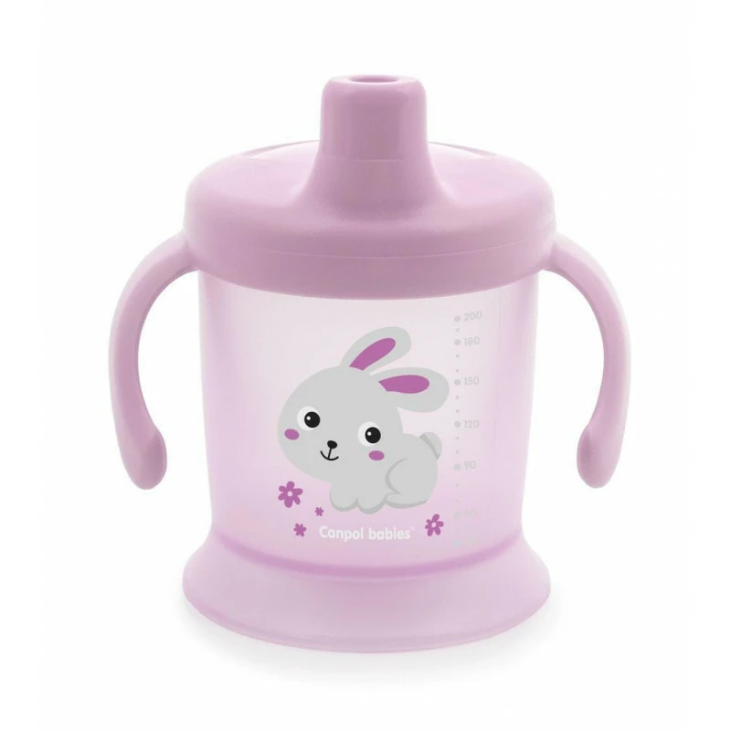 Canpol babies Nevylévací hrneček BUNNY & COMPANY 200ml růžový