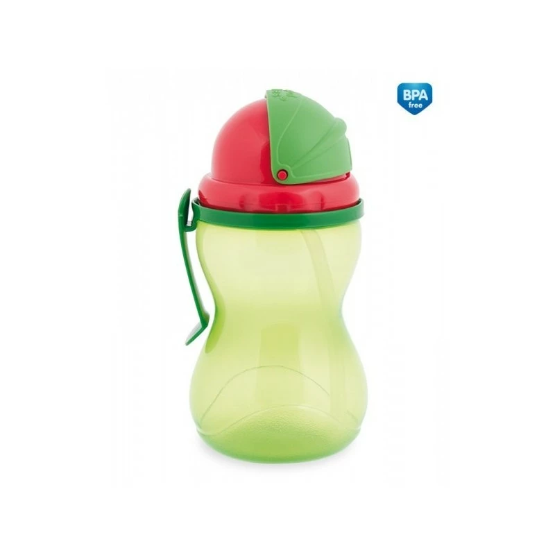 Canpol babies Sportovní lahev s brčkem 370ml zelená