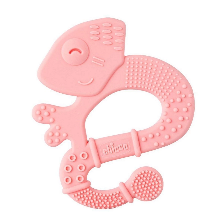 CHICCO Kousátko silikonové Super Soft Chameleon růžový