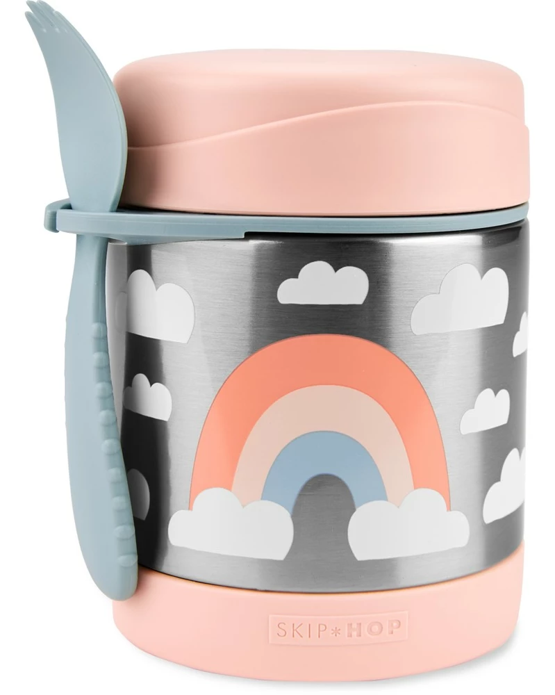 SKIP HOP Spark Style Termoska na jídlo se lžičkou/vidličkou 325 ml, 3r+ Duha