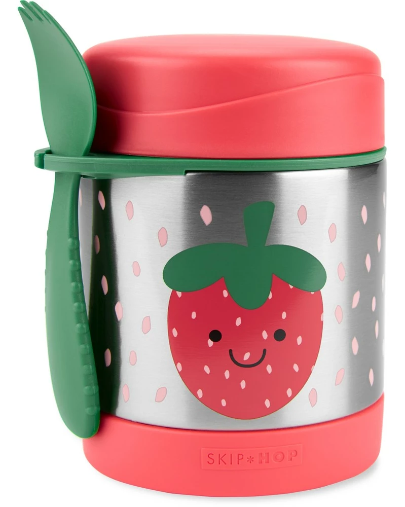 SKIP HOP Spark Style Termoska na jídlo se lžičkou/vidličkou 325 ml, 3r+ Jahoda