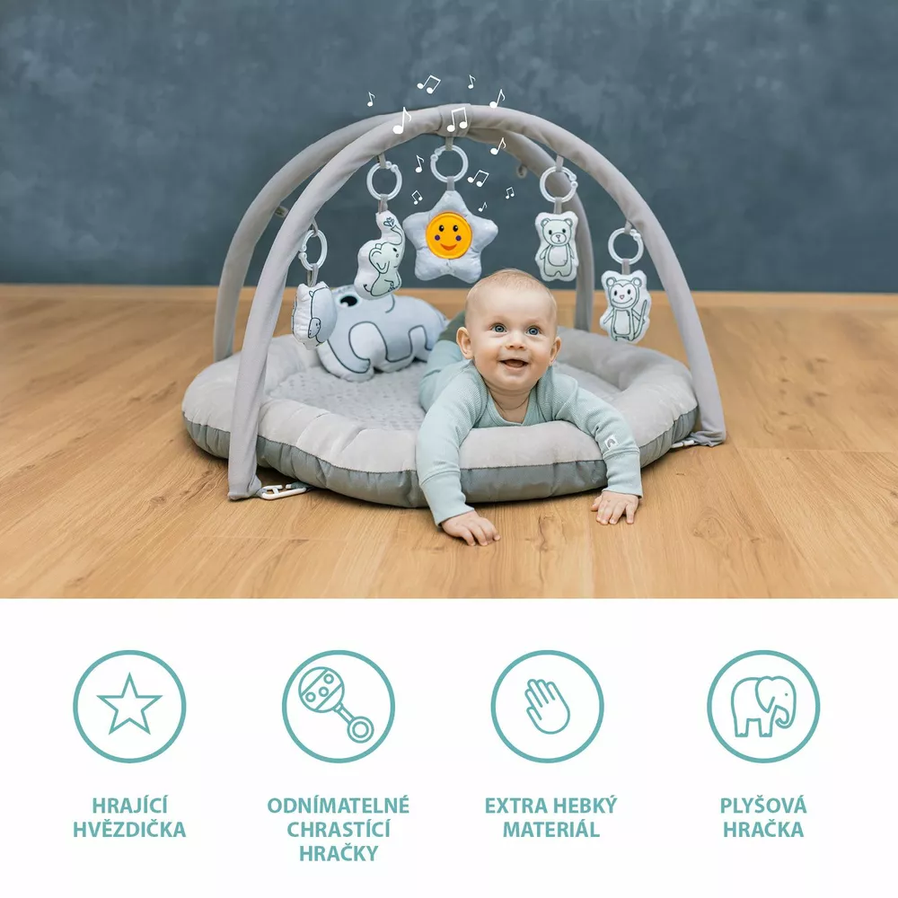 ZOPA Hrací deka comfort, Cuddle Grey