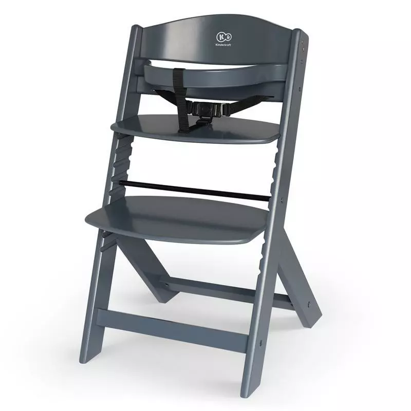 KINDERKRAFT Židlička jídelní Enock Grey 