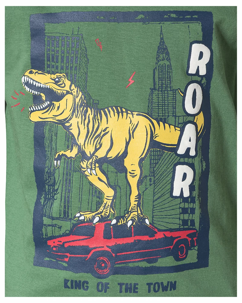 Chlapecké triko s dinosaury zelené Blue Seven 850702 velikost 110