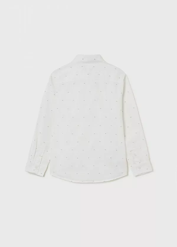 Chlapecká košile s dlouhým rukávem Mayoral 7167-67 White