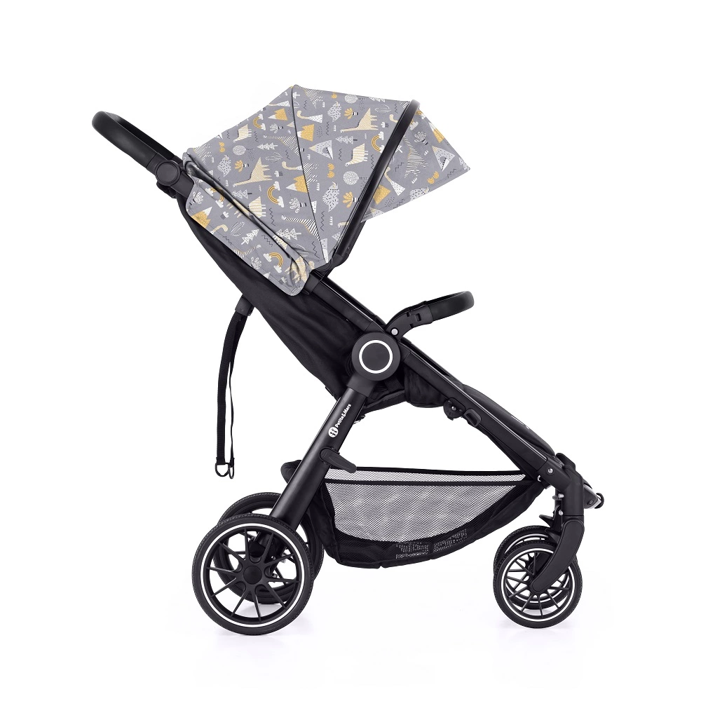 PETITE&MARS Kočárek Street+ RWS Black + Stříška Limited 100 Prehistoric
