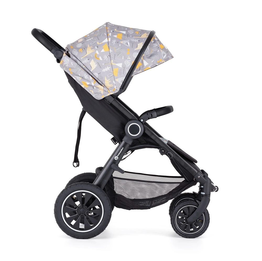 PETITE&MARS Kočárek Street+ Air Black + Stříška Limited 100 Prehistoric