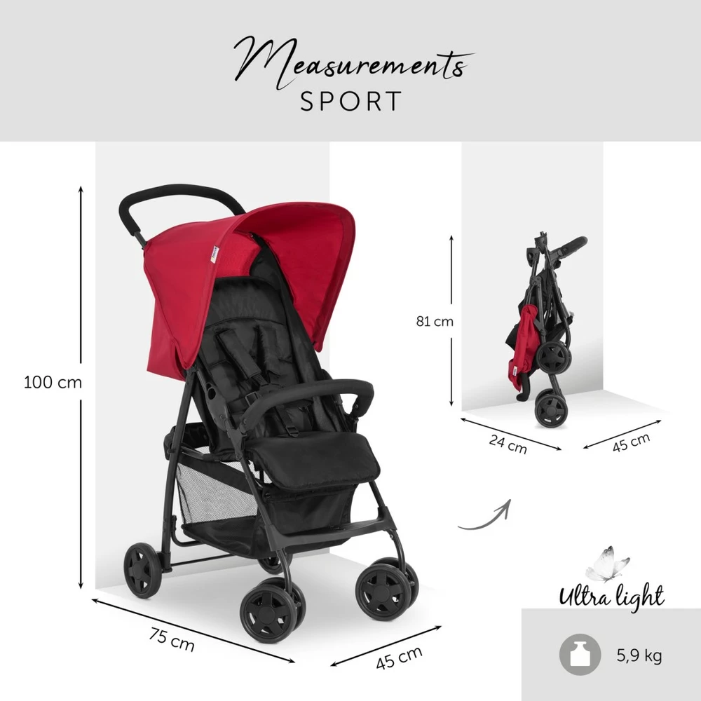 Hauck Sportovní kočárek Sport Red