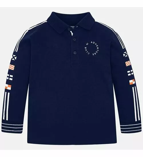 Chlapecké triko polo dlouhý rukáv Mayoral 3125-10modré
