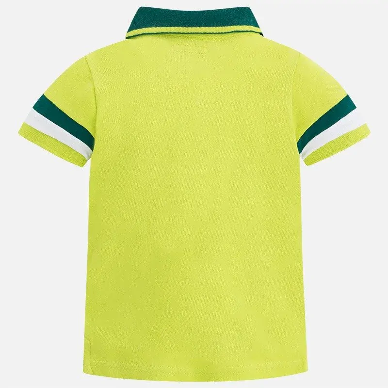 Chlapecké triko polo krátký rukáv Mayoral 3142-70 Brocoli velikost 104
