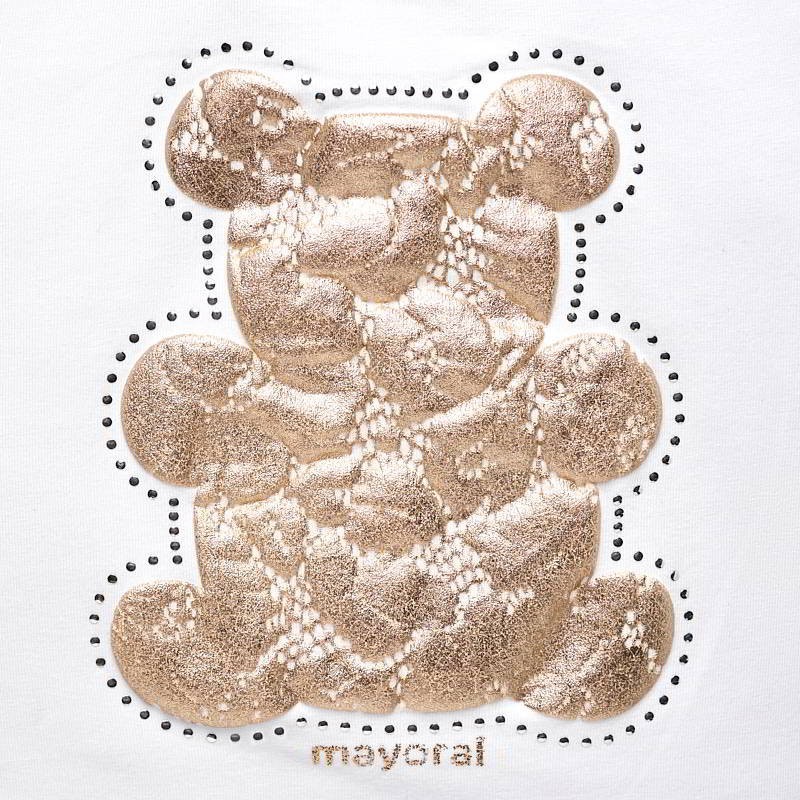 Dívčí triko krátký rukáv Mayoral 105-53 Blanco velikost 98