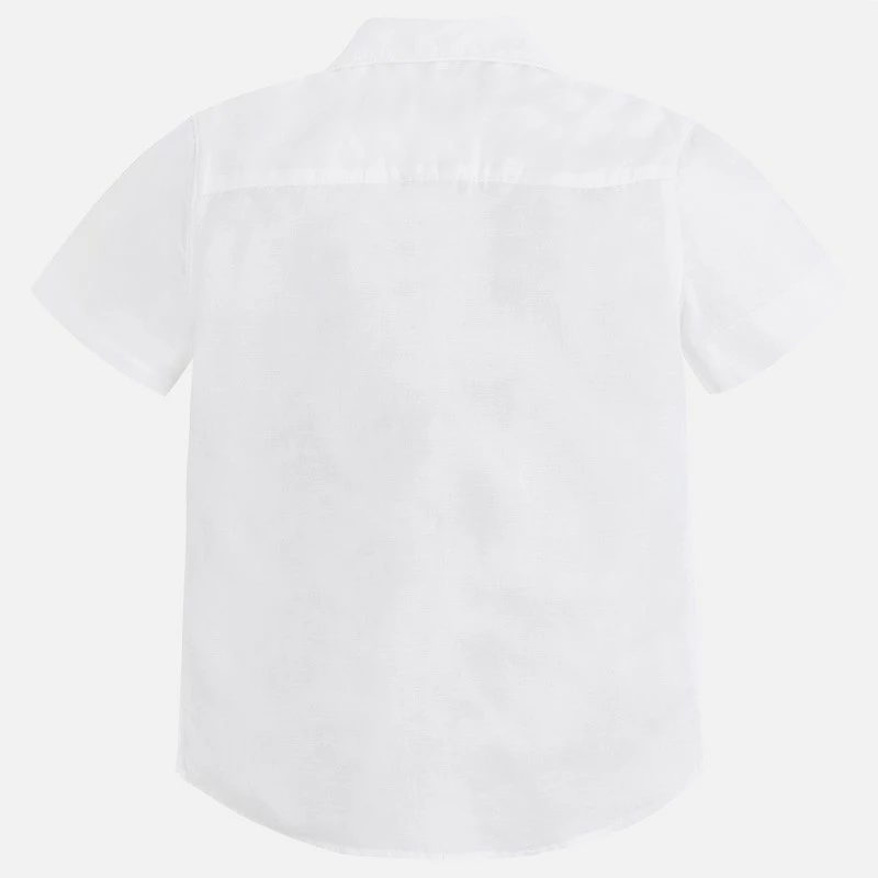 Chlapecká košile s krátkým rukávem Mayoral 139-14 Blanco velikost 122