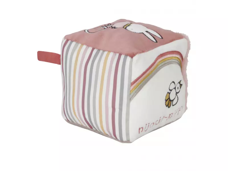 Little Dutch Kostka textilní králíček Miffy Fluffy Pink