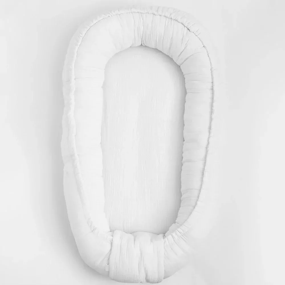 Mušelínové hnízdečko pro miminko New Baby bílé
