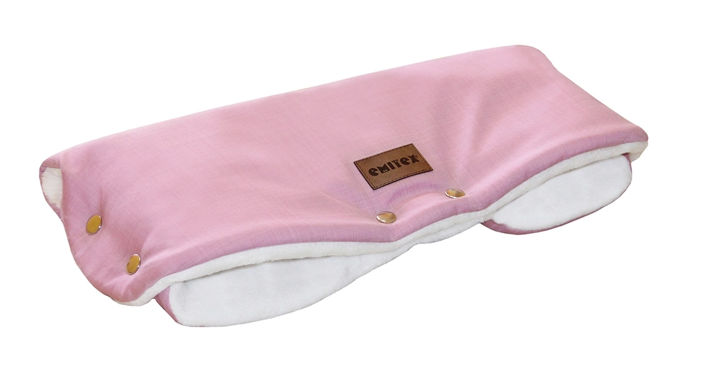 Emitex Rukávník na kočárek Premium Soft Starorůžová