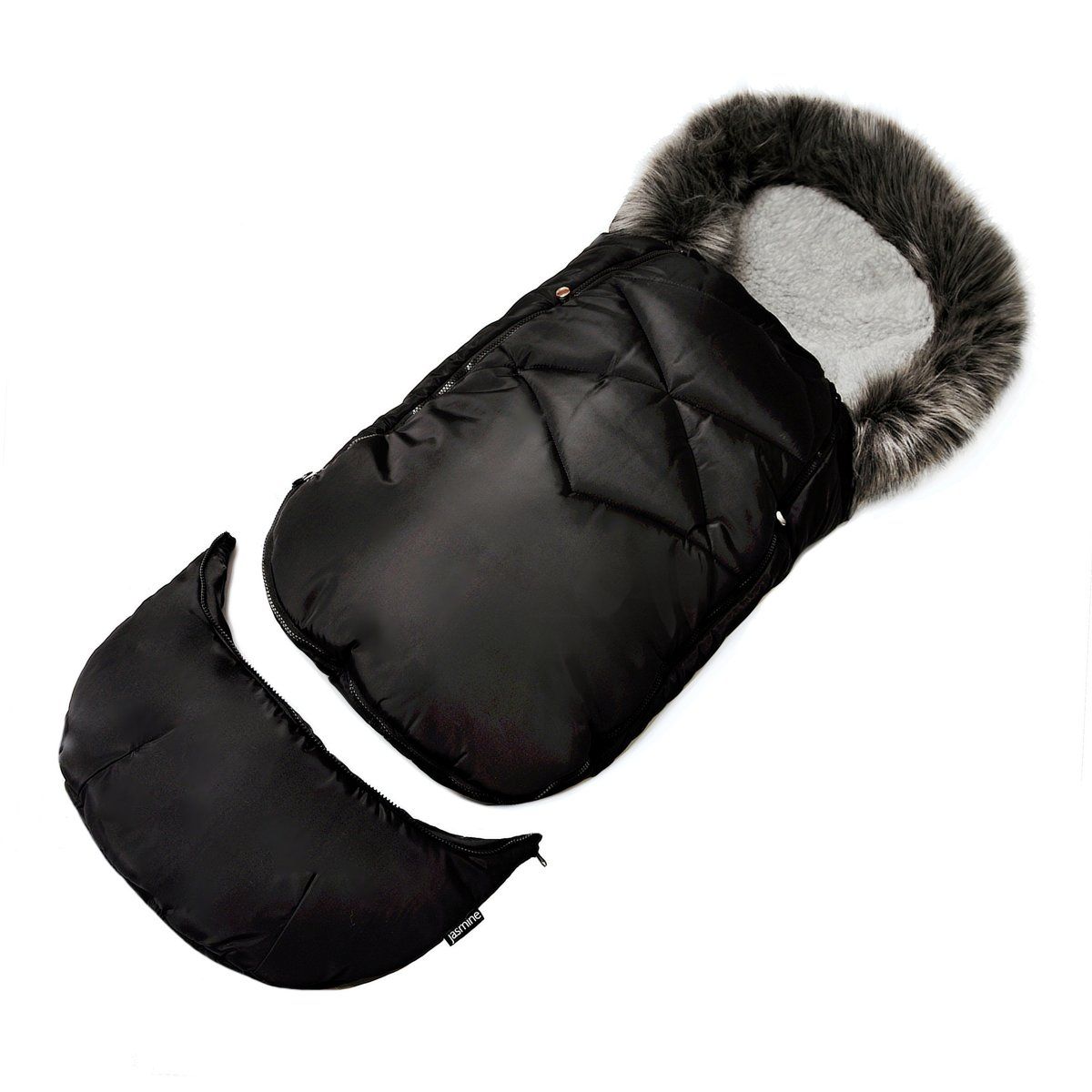Zimní fusak Jasmine s kožíškem - Ovečka Černý