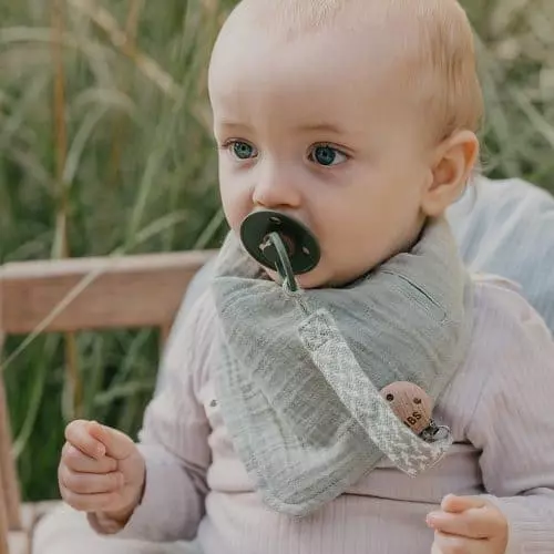 BIBS Bandana mušelínový slintáček z BIO bavlny – Petrol