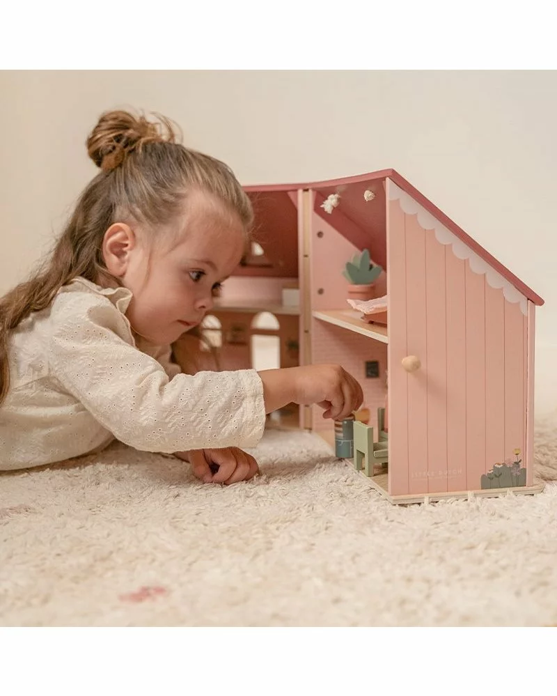 Little Dutch Domeček pro panenky dřevěný přenosný