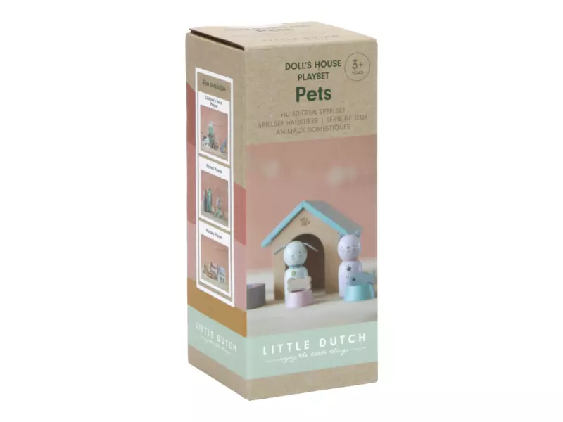Little Dutch Set do domečku dřevěný Pejsek a kočička 
