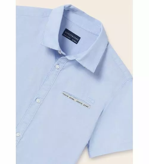 Chlapecká košile s krátkým rukávem Mayoral 6111-41 Light blue velikost 160