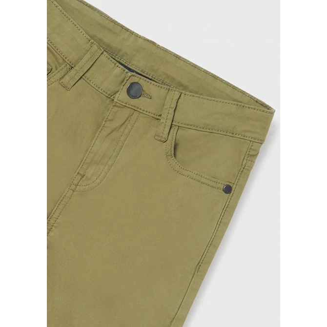 Chlapecké pružné plátěnné kalhoty Mayoral 520-11 zelené