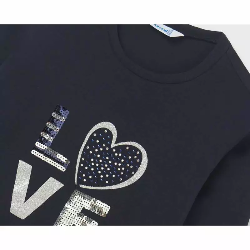 Dívčí triko Love Mayoral 830-17 velikost 157