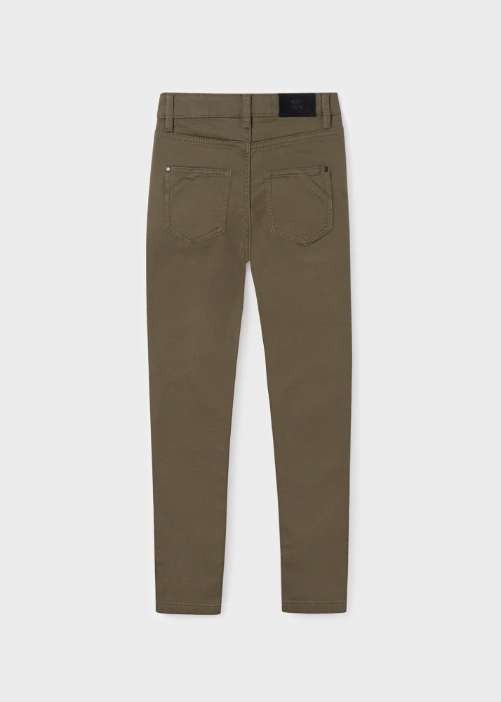 Chlapecké kalhoty Mayoral 7517-55 khaki zelené velikost 172