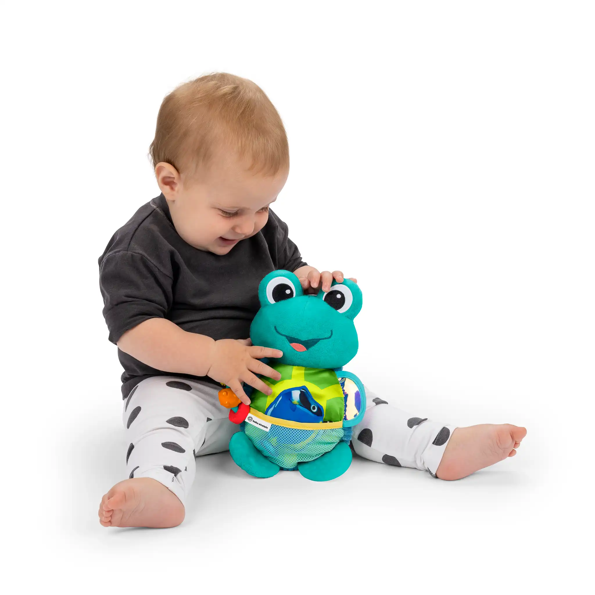 BABY EINSTEIN Hračka aktivní na C kroužku želva Neptune’s Sensory Sidekick™ 0m+