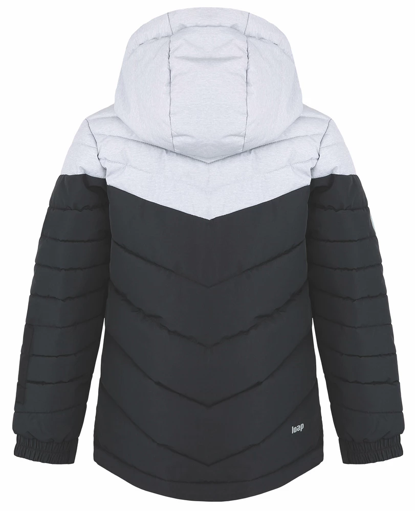 Chlapecká lyžařská bunda Loap Fullsac modrá/šedá velikost 122/128