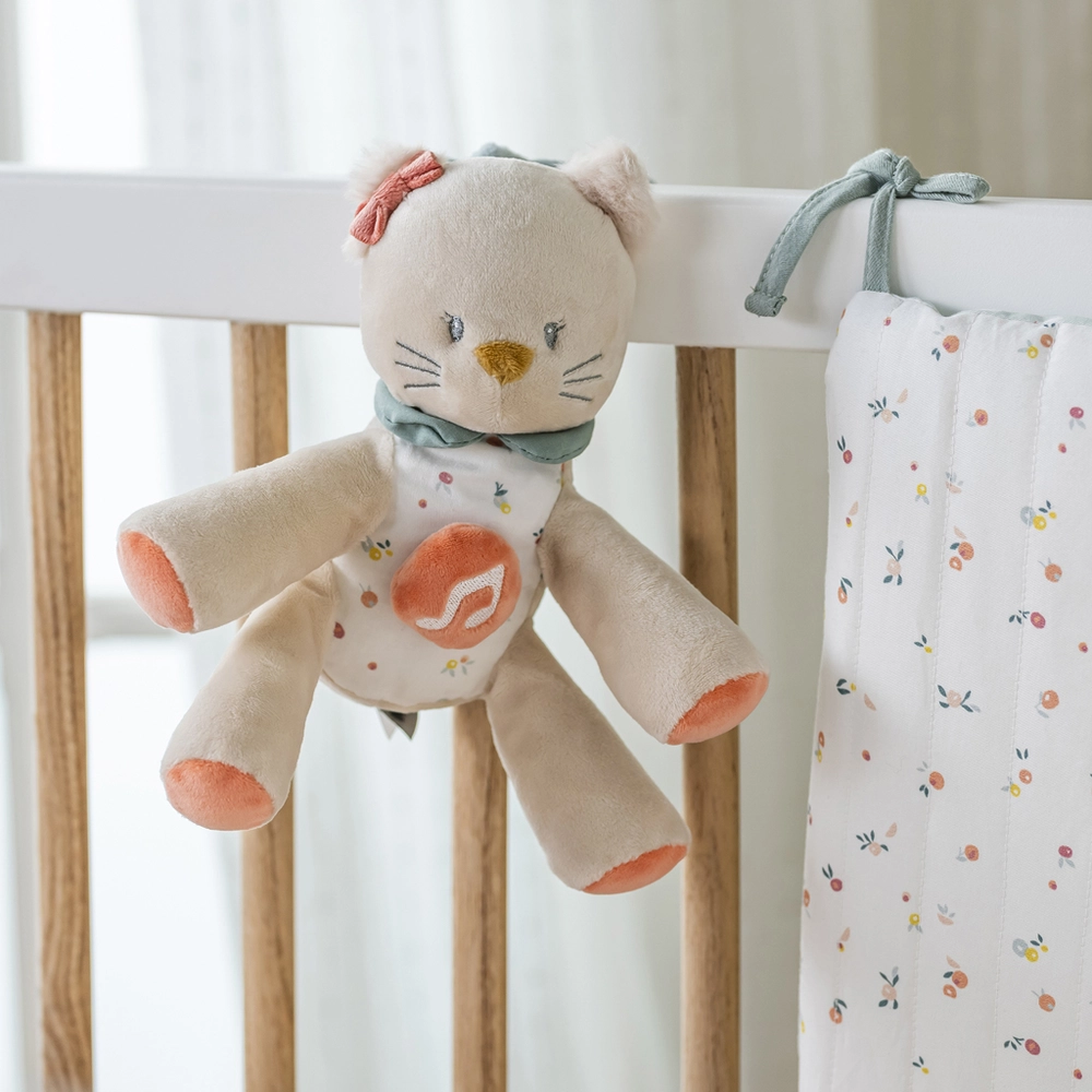 NATTOU Kočička plyšová hudební Lana 20 cm Mila, Zoe & Lana