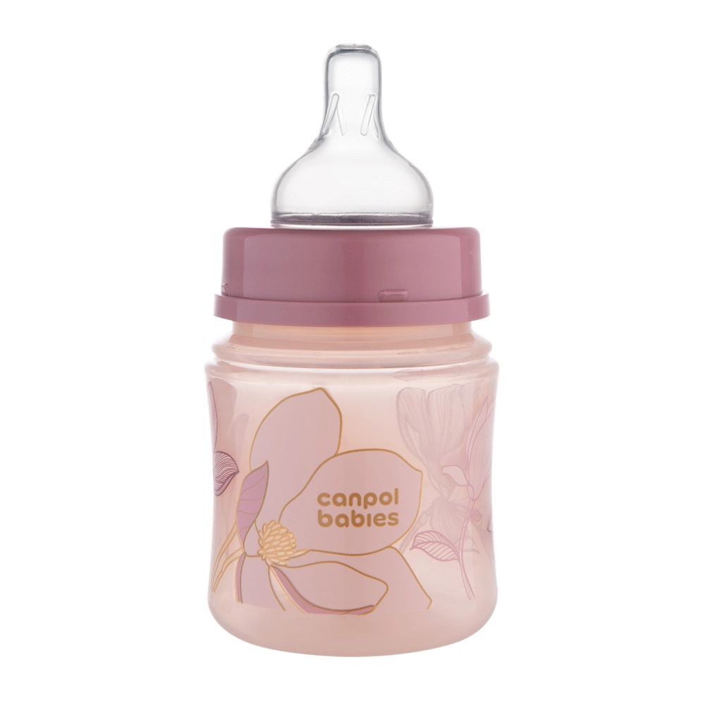Canpol babies Antikoliková lahev EasyStart GOLD 120ml růžová