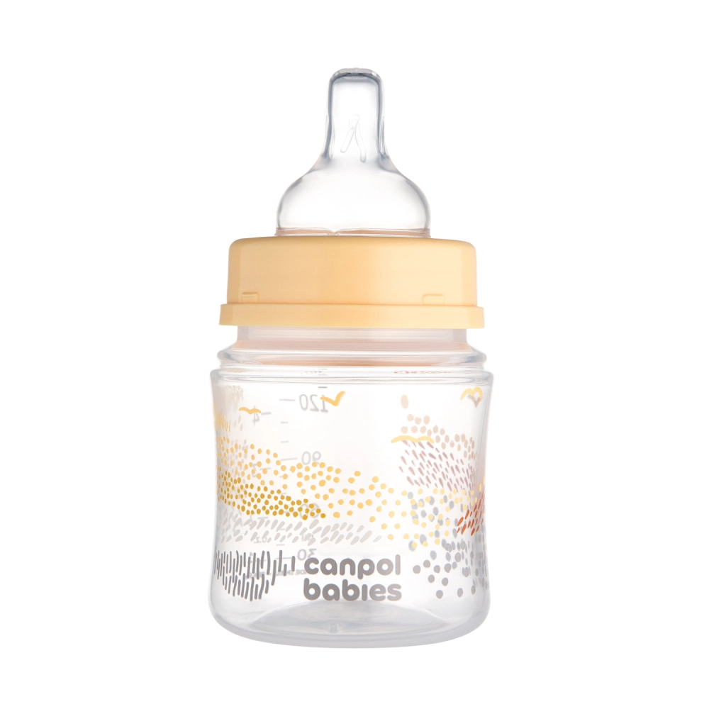 Canpol babies Antikoliková lahev EasyStart MOUNTAINS 120ml béžová