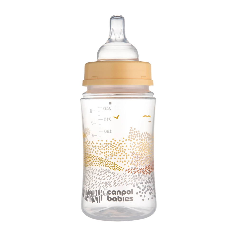 Canpol babies Antikoliková lahev EasyStart MOUNTAINS 240ml béžová