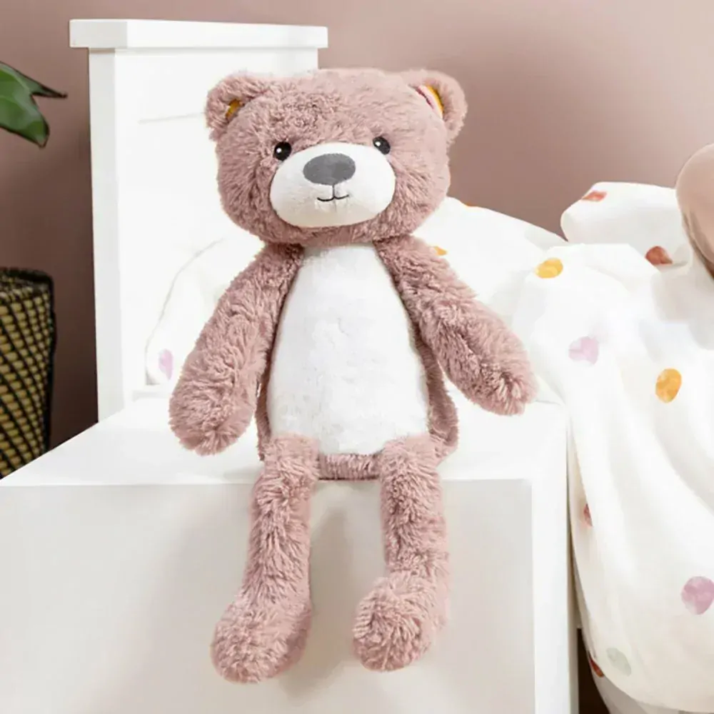 Zazu Medvídek BRODY růžový - sleeptrainer s melodiemi a nočním světlem