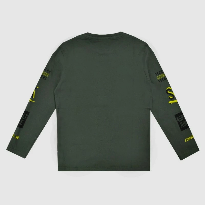 Chlapecké triko dlouhý rukáv Mayoral 7018-18 zelené