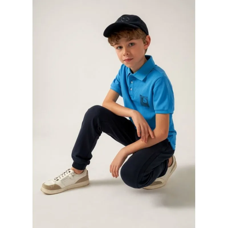 Chlapecké teplákové kalhoty Mayoral 6514-002 tmavě modré velikost 166