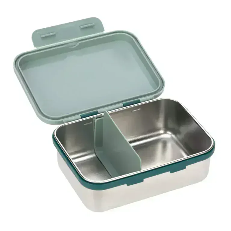 Krabička na svačinu Lässig Lunchbox Stainless  Adventure steel bus