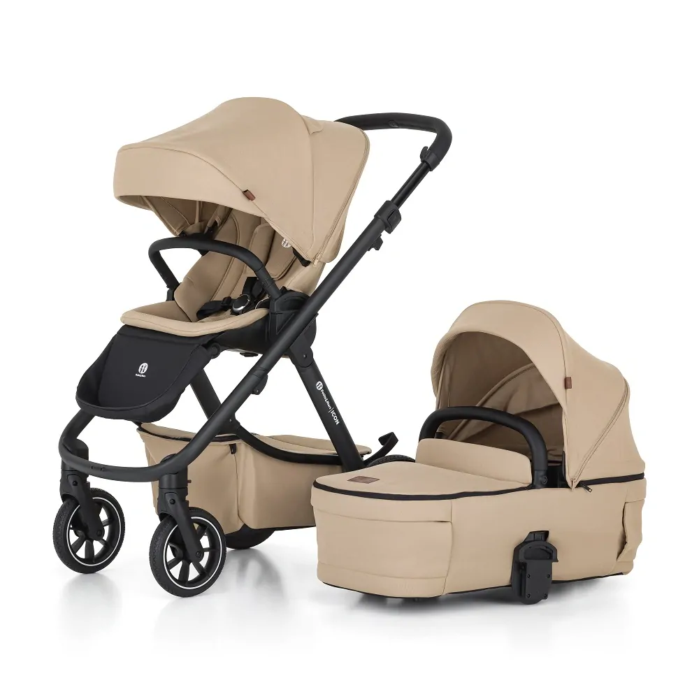 PETITE&MARS Kočárek kombinovaný ICON 2v1 Mocha Beige XXL RWS
