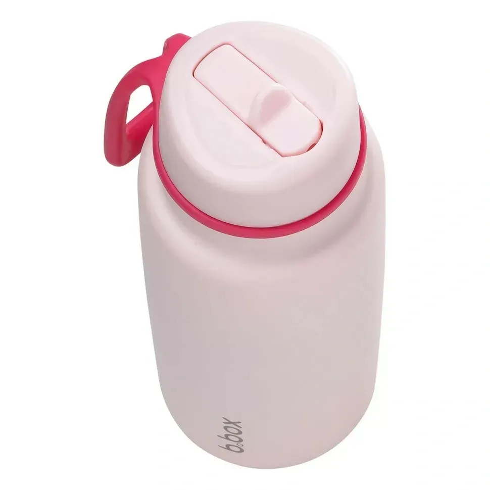 b.box Nerezová termolahev s brčkem 1l - Pink Paradise