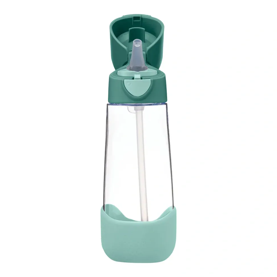 b.box Lahev na pití s brčkem 600 ml - Emerald Forest