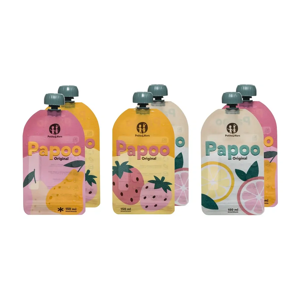 PETITE&MARS Kapsička na jídlo Papoo Originál - 6 ks